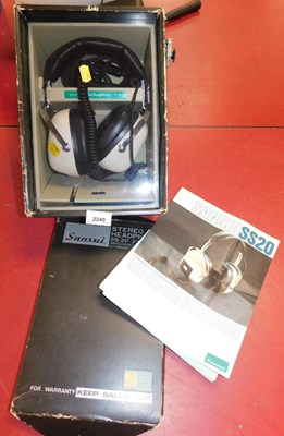 Lot 2240 - A Sansui SS20 cased set of headphones.