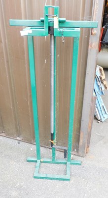 Lot 1107 - A mower jack.