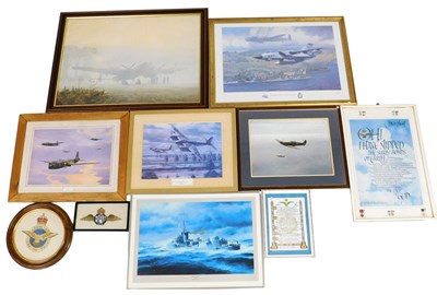 Lot 705 - RAF interest. Various prints, etc., to include...