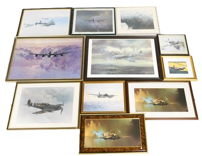 Lot 709 - RAF interest. Various aviation related prints,...