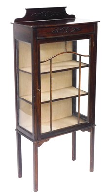 Lot 769 - A late Victorian mahogany display cabinet,...