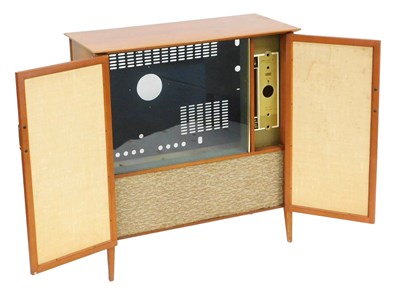 Lot 785 - A 1960s Decca walnut television cabinet, with...