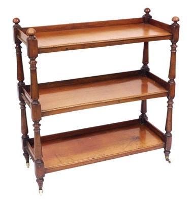 Lot 788 - A Victorian mahogany three tier buffet, with...