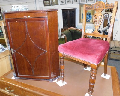 Lot 1146 - A late Victorian dining chair, and a mahogany...