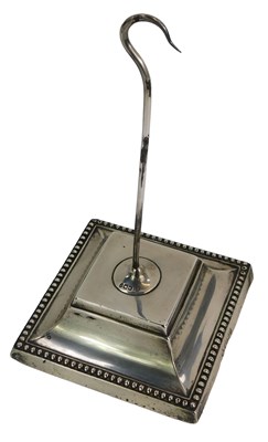 Lot 52 - A late Victorian silver and steel desk stand,...