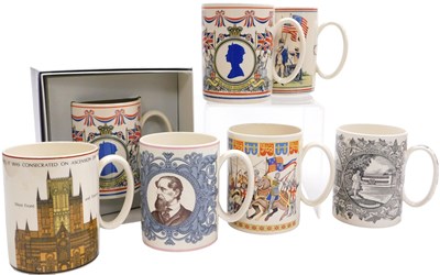 Lot 91 - Seven Wedgwood commemorative...