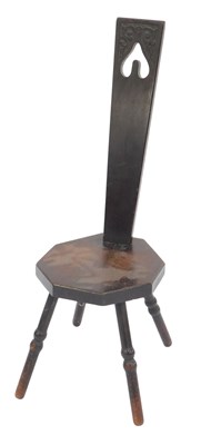 Lot 315 - A late 19th/early 20thC ebonised spinning...