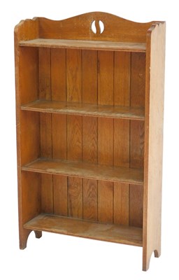 Lot 331 - An early 20thC oak open bookcase, with a...