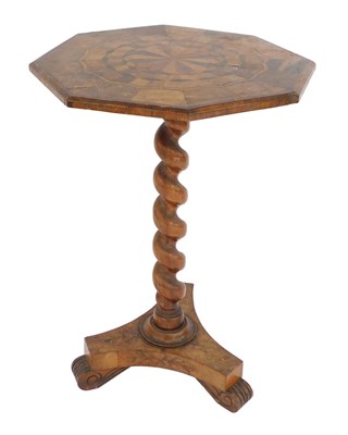 Lot 346 - A Victorian walnut marquetry and parquetry...