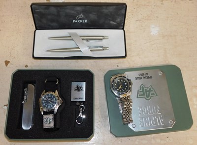 Lot 2003 - An Alpine Force cased Special Issue watch,...