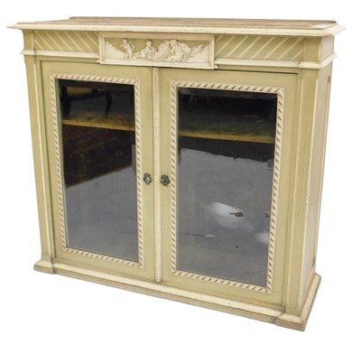 Lot 379 - A late 19thC Continental cream and green...
