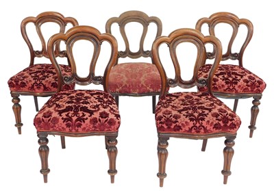 Lot 393 - A set of five early Victorian balloon back...