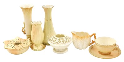 Lot 482 - A Royal Worcester blush porcelain vase, of...