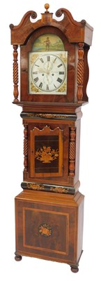 Lot 403 - A Victorian figured mahogany and marquetry...