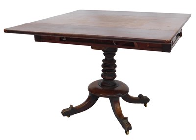 Lot 439 - An early 19thC mahogany Pembroke table, the...