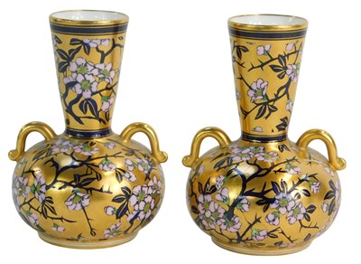 Lot 69 - A pair of late Victorian porcelain...