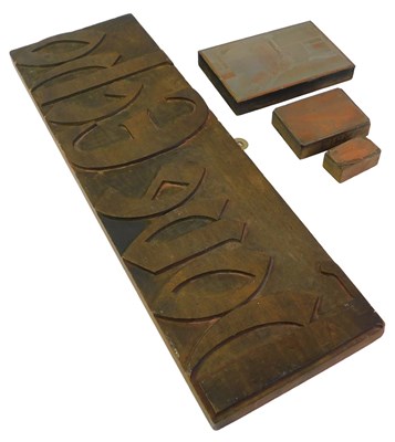 Lot 124 - Printing relating items, to include a...