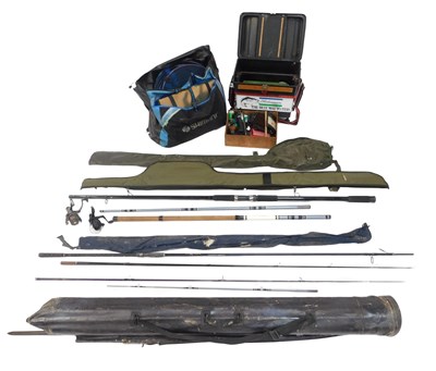 Lot 60 - Fishing tackle, to include carp rods, reels,...