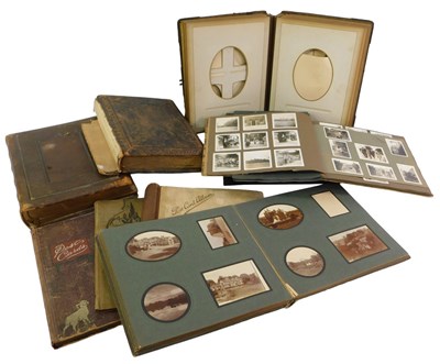Lot 138 - Various 19thC and later leather bound...
