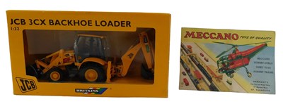 Lot 154 - A Britains JCB 3CX backhoe loader, 1:32...