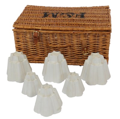 Lot 168 - A Fortnum and Mason wicker picnic hamper,...