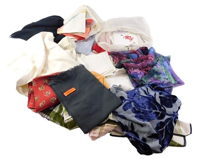 Lot 117 - A collection of silk and cotton headscarves...