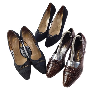 Lot 126 - Three pairs of Rayne ladies evening shoes,...