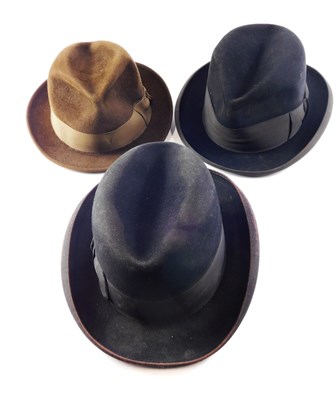 Lot 136 - Three gentlemens hats, comprising a Duraflex...