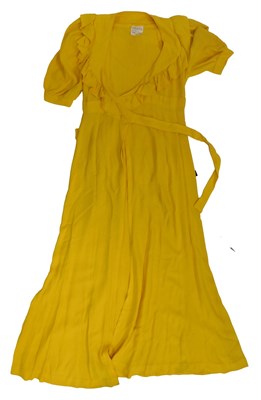 Lot 31 - An Ossie Clark for Radley canary yellow wrap...
