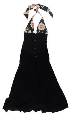 Lot 32 - An Ossie Clark for Radley black halter neck...