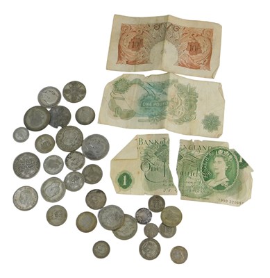 Lot 275 - A group of silver and part silver coinage, to...