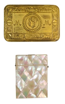 Lot 282 - A World War I Princess Mary brass Christmas...