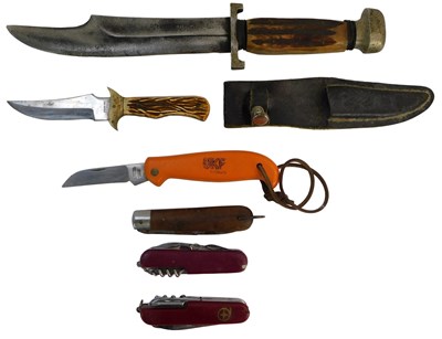 Lot 296 - A group of knives, to include a German hunting...