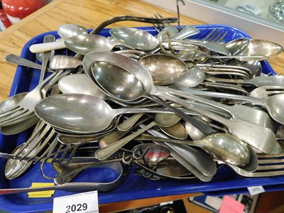 Lot 2029 - Various silver plated cutlery, comprising...