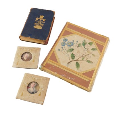 Lot 163 - A 20thC blotter pad, decorated with gilt...
