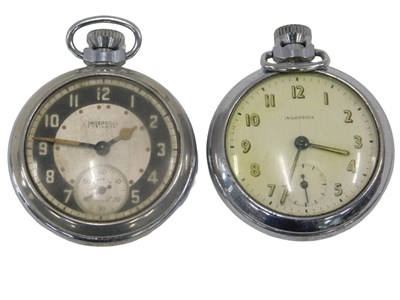 Lot 165 - Two Ingersoll pocket watches, comprising an...