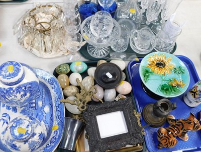 Lot 2045 - Ceramics and glassware, a Mason's plate and...