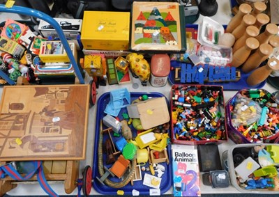 Lot 2051 - Toys, including skittles, xylophone, plastic...