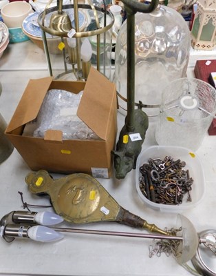 Lot 2054 - Light fittings, various shapes and sizes, a...