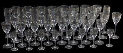 Lot 468 - A Murano Venetian glass suite of drinking...