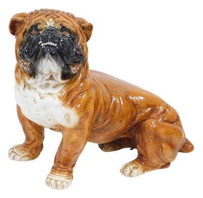 Lot 469 - A large-scale pottery figure modelled as a...
