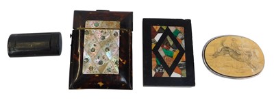 Lot 496 - A Victorian tortoiseshell and mother-of-pearl...