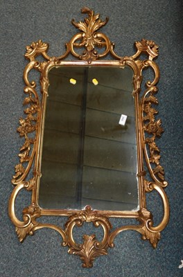 Lot 2082 - A gilt framed mirror, with rococo style frame.