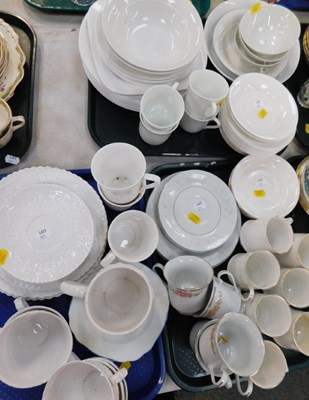 Lot 2090 - Ceramics, mainly white teawares, including...