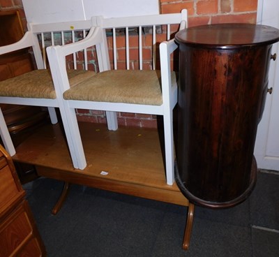 Lot 1011 - A group of furniture, comprising a drop leaf...