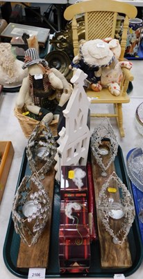 Lot 2106 - Decorative wares, including a lantern, two...