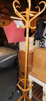Lot 1042 - A beech bentwood coat stand, together with a...