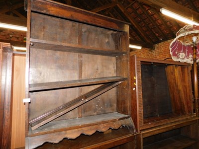 Lot 1052 - Two oak open bookcases.