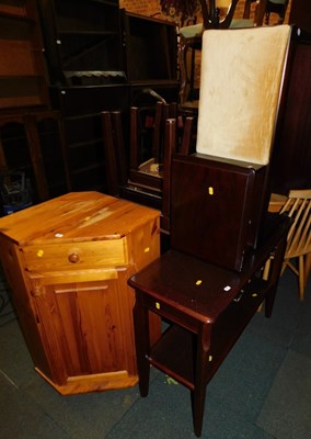 Lot 1060 - A group of furniture, to include a pine corner...