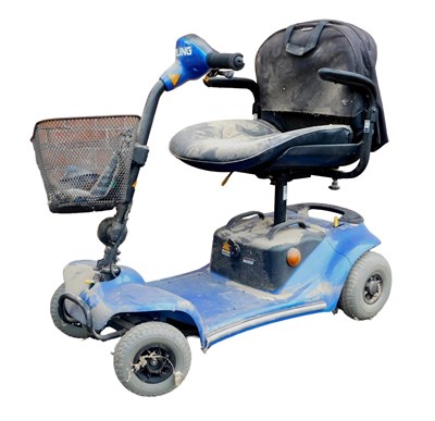 Lot 529 - A Stirling Pearl mobility scooter, in blue...
